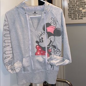 Size M gray Disney Minnie hoodie